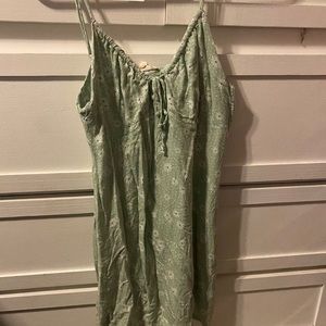 Light green floral sundress